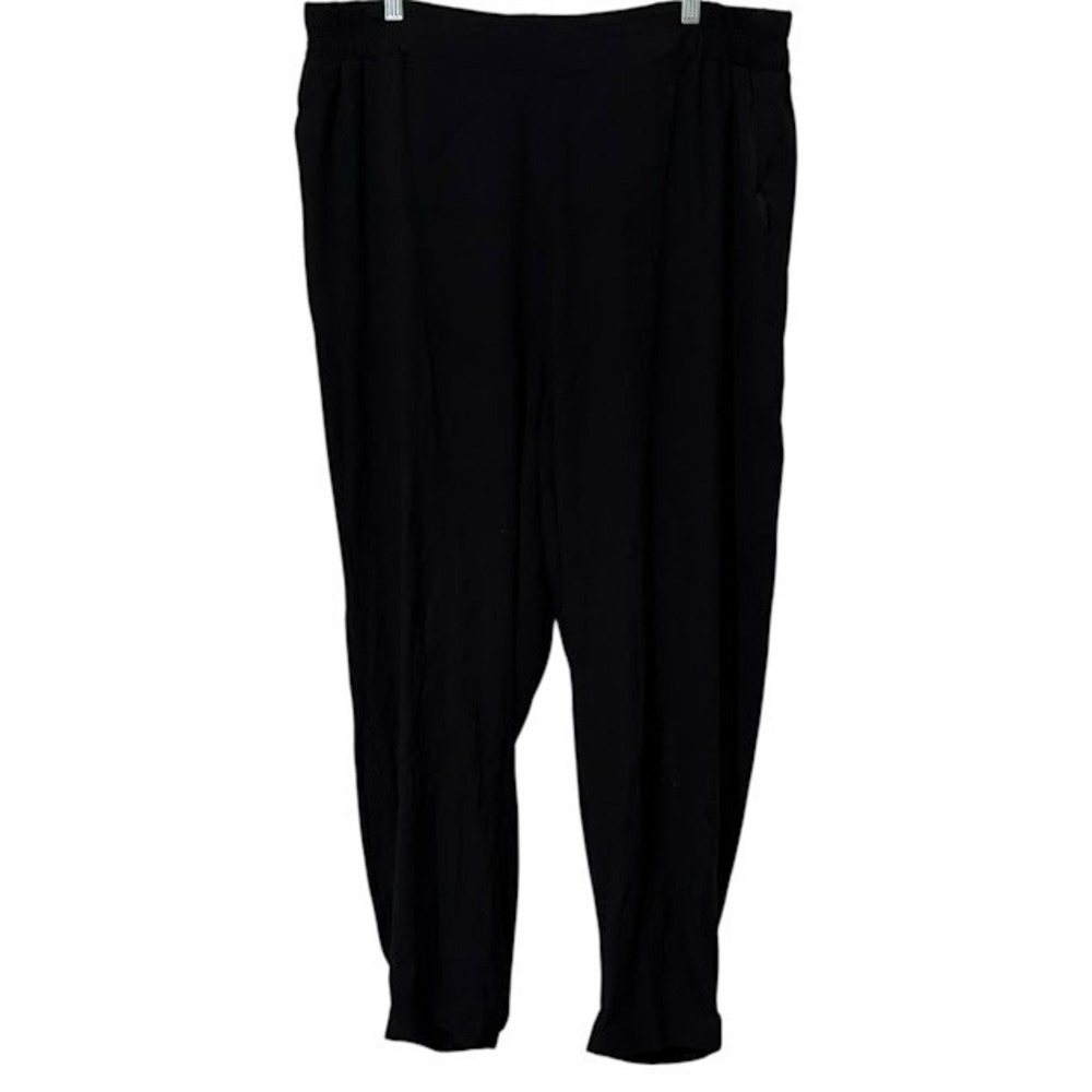 Universal Standard Black Dylan Luxe Twill Jogger Chino Pants Womens M (2X 18/20)